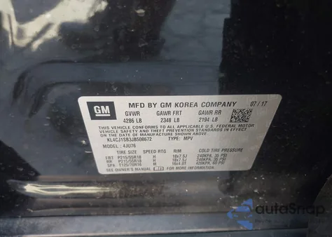 2018 Buick Encore Sport Touring from USA, damaged, VIN KL4CJ1SB3JB508672